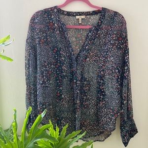 Joie Flowery Shear Blouse